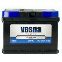 Car battery Vesna 60 Ah/12V Power Euro (415 262)