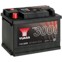 Car battery Yuasa 12V 62Ah SMF Battery (YBX3078)