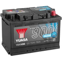 Car battery Yuasa 12V 70Ah AGM Start Stop Plus Battery (YBX9096)