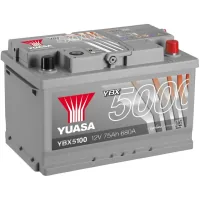Car battery Yuasa 12V 75Ah Silver High Performance Battery (YBX5100)