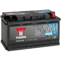 Car battery Yuasa 12V 80Ah AGM Start Stop Plus Battery (YBX9115)