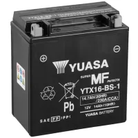 Car battery Yuasa 12V 14.7Ah MF VRLA Battery (YTX16-BS-1)