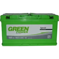 Car battery GREEN POWER Standart 100Ah Ev (-/+) (840EN)