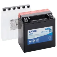 Car battery EXIDE AGM 14Ah (+/-) (215EN) (ETX16-BS)