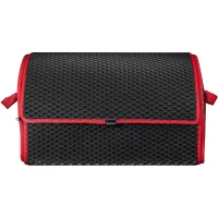 Сумка-органайзер EVAtech M-PRO 32x50x30 см. Ромб чорний з червоним кантом (BS13642OM3RBR)