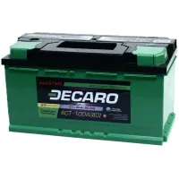 Car battery DECARO 100Ah-12v MASTER (353х175х190), R, EN840 (6СТ-100 А3 (0) M)