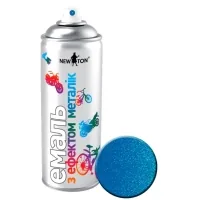 Aerosol car paint New Ton universal blue with "metallic" effect 400ml (000000255)