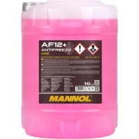 Антифриз Mannol Antifreeze AF 12+ (-40) Longlife чер, 10л (MN4012-10)