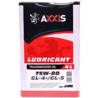 Трансмісійна олива AXXIS 75W-80 GL-4 + 2л (AX-2163)