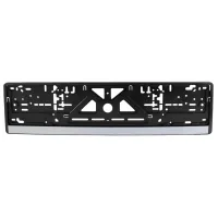 CarLife license plate frame silver stripe (NH03)