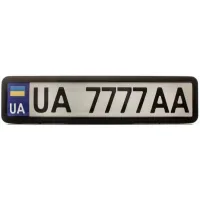 CarLife license plate frame black glossy (NH430)