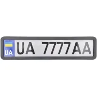 CarLife license plate frame black matte (NH420)