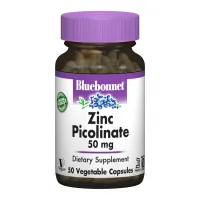 Мінерали Bluebonnet Nutrition Цинк Пиколинат 50мг, 50 гелевих капсул (BLB-00738)