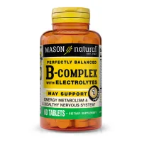 Vitamin and mineral complex Mason Natural B-complex with electrolytes, B-Complex With Electrolytes, 60 (MAV17605)