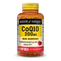 Vitamin-mineral complex Mason Natural Coenzyme Q10 200 mg, Co Q10, 30 gel capsules (MAV14628)