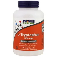 Now Foods Amino Acid L-Tryptophan, 500 mg, 120 Veggie Capsules (NOW-00167)