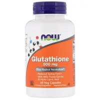 Amino acid Now Foods Glutathione, Glutathione, 500 mg, 60 vegetarian capsules (NOW-00104)