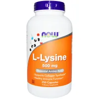 Amino acid Now Foods Lysine 500 mg, 250 capsules (NOW-00112)