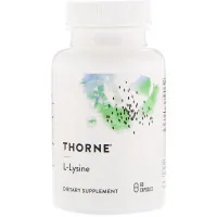 Amino acid Thorne Research L-Lysine, L-Lysine, 60 capsules (THR-51602)