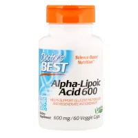 Antioxidant Doctor's Best Alpha-Lipoic Acid, 600 mg, 60 capsules (DRB-00133)