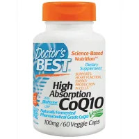 Antioxidant Doctor's Best Coenzyme Q10 High absorption 100mg, BioPerine, 60 gelatin (DRB-00088)