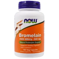 Herbs Now Foods Bromelain 500mg, Bromelain, 120 capsules (NOW-02947)