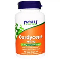 Herbs Now Foods Cordyceps Mushrooms, 750 mg Cordyceps, 90 Capsules (NOW-03005)