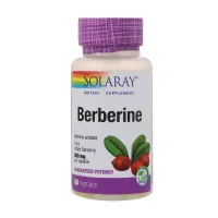 Solaray Herbs Berberine, 500mg, Berberine, 60 Vegetarian Capsules (SOR47705)