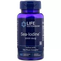 Life Extension Minerals Sea Iodine, Sea-Iodine 1000 mcg, 60 Vegetarian Capsules (LEX-17406)