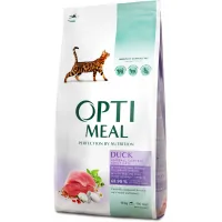 Dry food for cats Optimeal with the effect of removing wool - duck 10 kg (4820083909979)