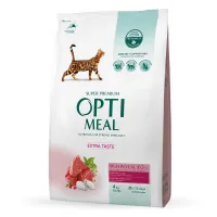 Optimeal dry cat food with veal flavor 4 kg (4820083906121)