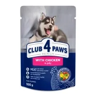 Вологий корм для собак Club 4 Paws для цуценят з куркою в желе 100 г (4820083908897)