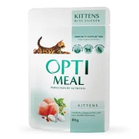 Wet food for cats Optimeal for kittens with the taste of chicken 85 g (4820083905452)