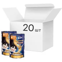 Wet food for cats Purina Felix Sensations Sauces in sauce with turkey and bacon 100 g (7613036076234)