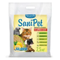 Toilet filler Priroda Sani Pet universal wooden (lemon) 2.5 kg (4823082407910)