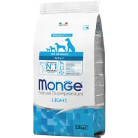 Dry food for dogs Monge Dog All breeds Adult Light salmon with rice 2.5 kg (8009470011228)
