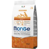 Dry food for dogs Monge Dog All breeds Adult Duck&Rice with the taste of duck and rice 2.5 k (8009470011129)