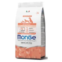 Dry food for dogs Monge Dog All breeds Puppy&Junior with the taste of salmon and rice 800 g (8009470011266)