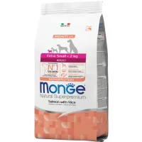 Dry dog food Monge Extra Small Adult Salm/Rice with salmon taste 800 g (8009470011457)