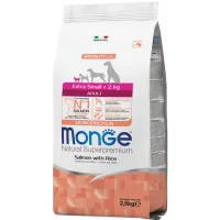 Dry food for dogs Monge Extra Small Adult Salm/Rice with salmon taste 2.5 kg (8009470011464)
