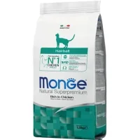 Dry food for cats Monge Cat Hairball with the taste of chicken, corn and rice 1.5 kg (8009470005234)