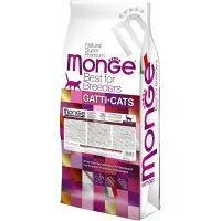 Dry food for cats Monge Cat Indoor with the taste of chicken and rice 10 kg (8009470004824)