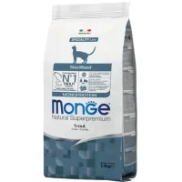 Dry food for cats Monge Cat Monoprotein Sterilized with trout 1.5 kg (8009470005494)