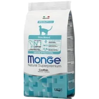 Dry food for cats Monge Cat Sterilized with cod 1.5 kg (8009470005531)
