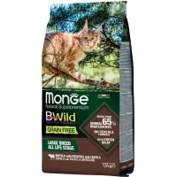 Dry food for cats Monge Cat Bwild GR.FREE with buffalo meat 1.5 kg (8009470012065)