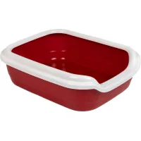 Toilet for cats Priroda Comfort L (burgundy) (4823082417391)