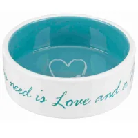 Trixie Pet's Home Dog Bowl 300ml/12cm (Turquoise) (4011905250502)
