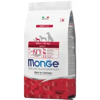 Dry food for dogs Monge Dog Mini Adult with the taste of chicken and rice 3 kg (8009470004114)