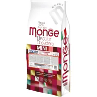 Dry food for dogs Monge Dog Mini Adult salmon, rice 15 kg (8009470006071)