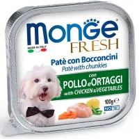 Canned food for dogs Monge DOG FRESH chicken with vegetables 100 g (8009470013031)